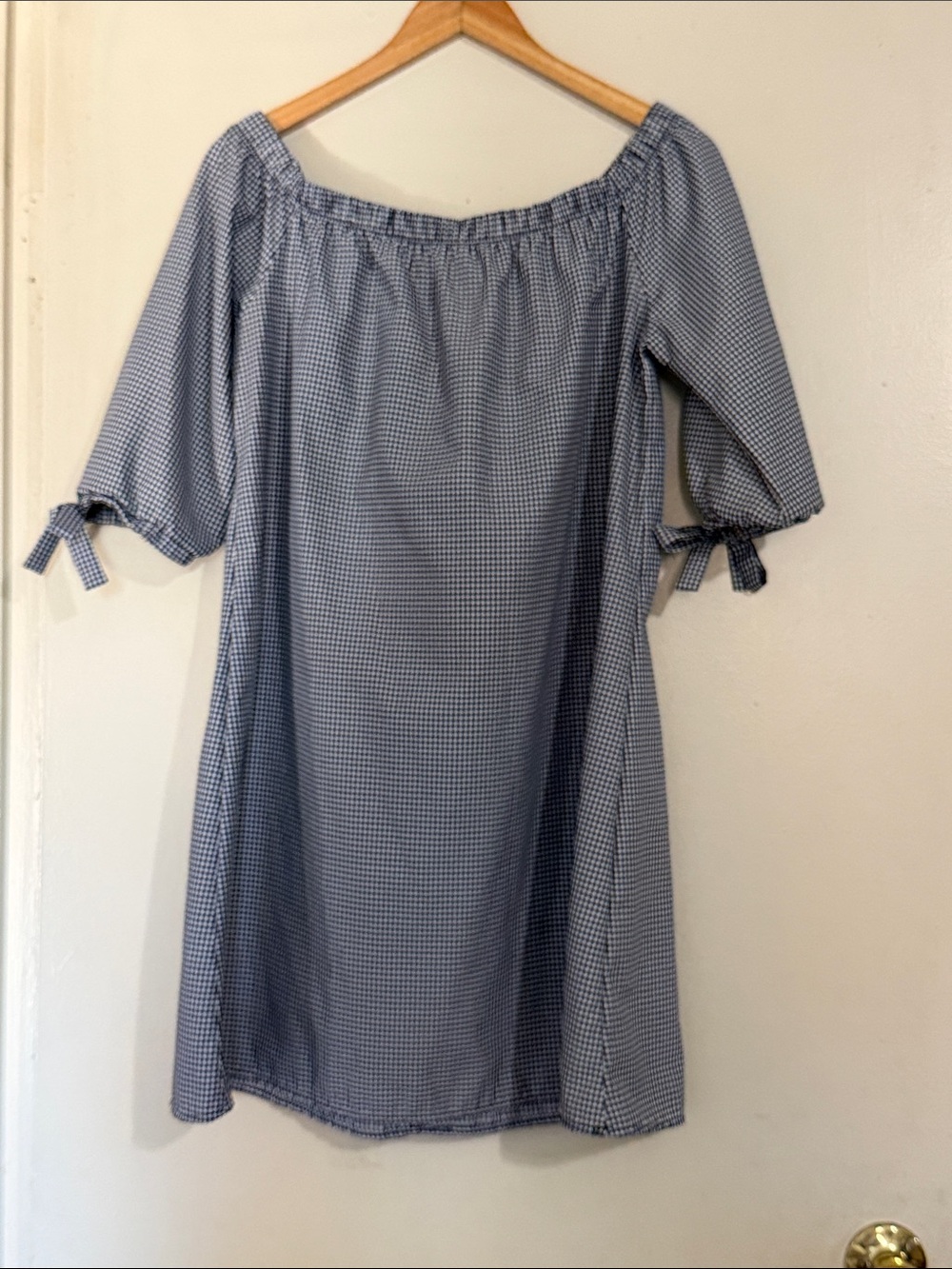 Wrapper off the shoulder dress